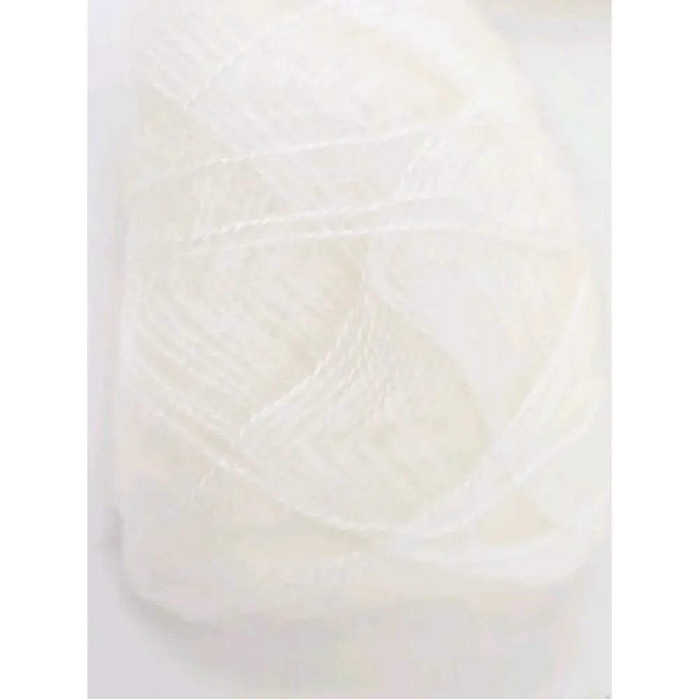 Hamanaka Knitting‎ Mohair Yarn Thread Color #1 Lot E White Lot of 10 U327